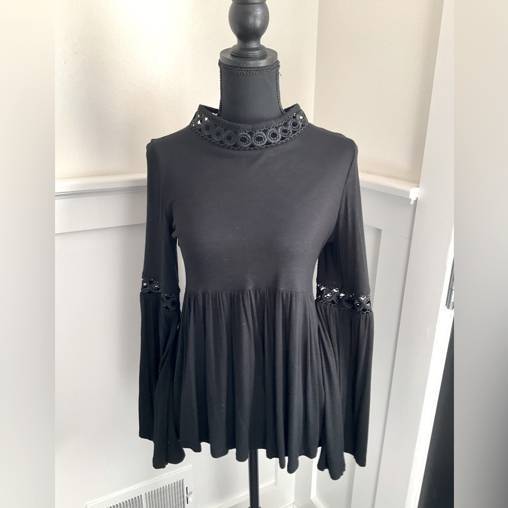 Max Jeans Top ~ Black ~ XS